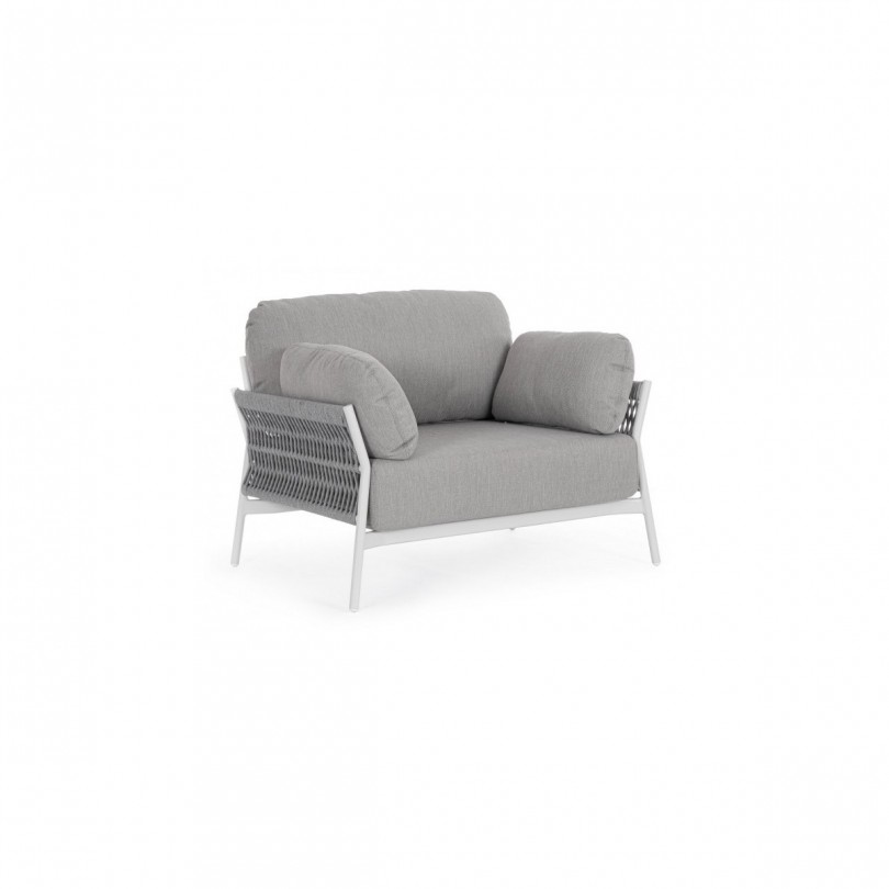 FAUTEUIL CC PARDIS BLANC QS20/GRAPHITE