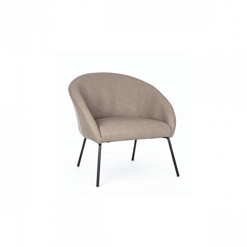 AIKO PU ARMCHAIR TAUPE