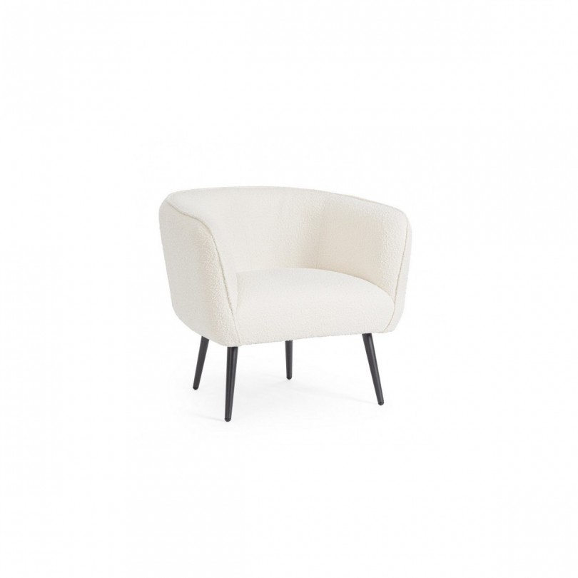 FAUTEUIL AVRIL BOUCLE BLANCHE