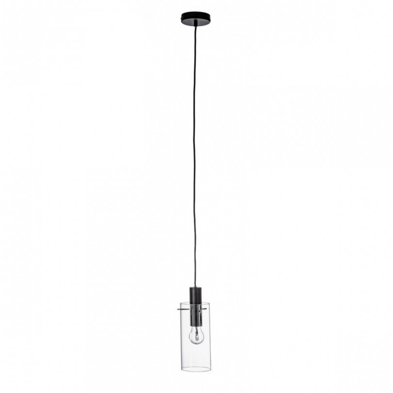 1-LIGHT CHANDELIER AGLOW TRANSP-BLACK