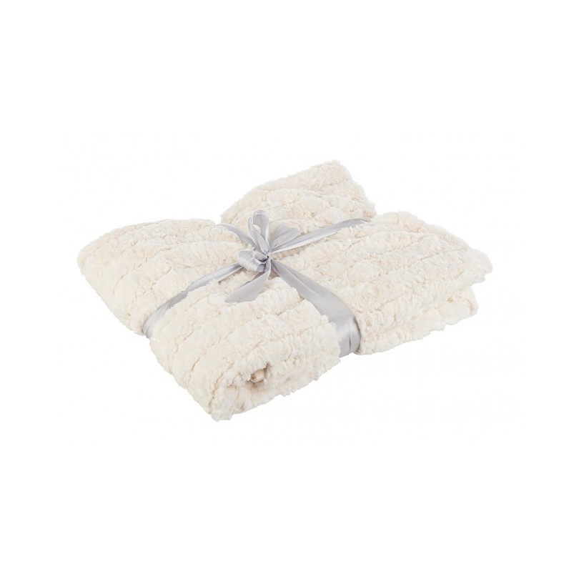 WOLLY IVORY BLANKET 150X130