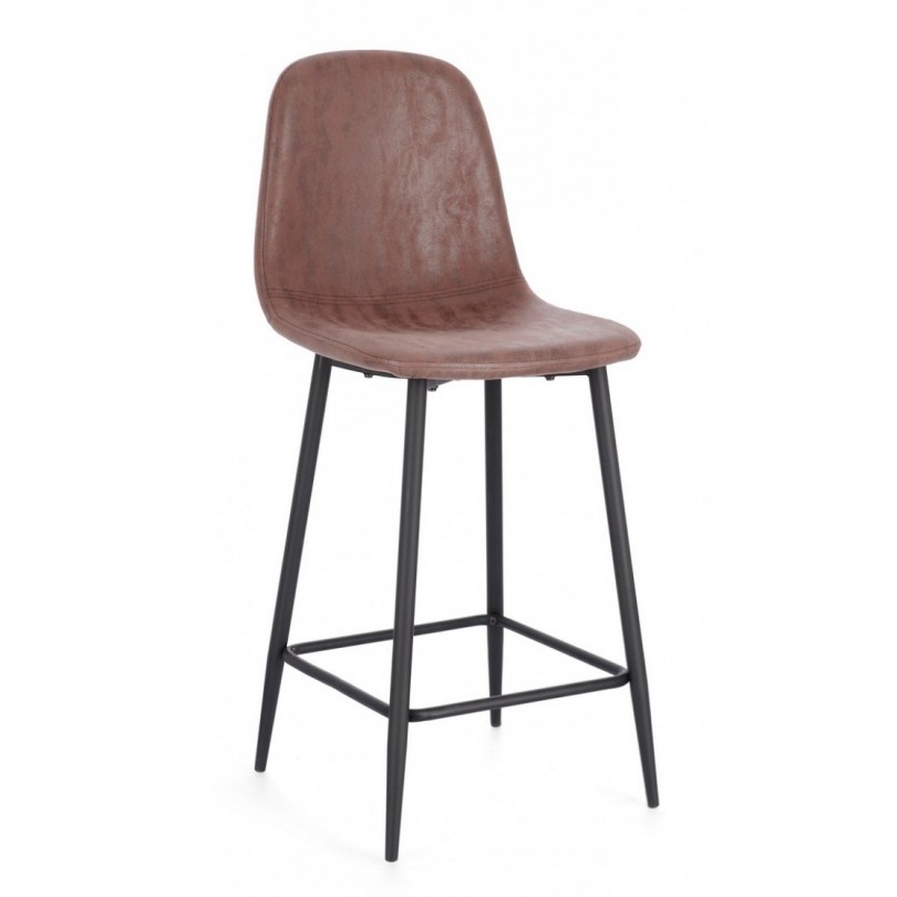 IRELIA COGNAC KITCHEN STOOL