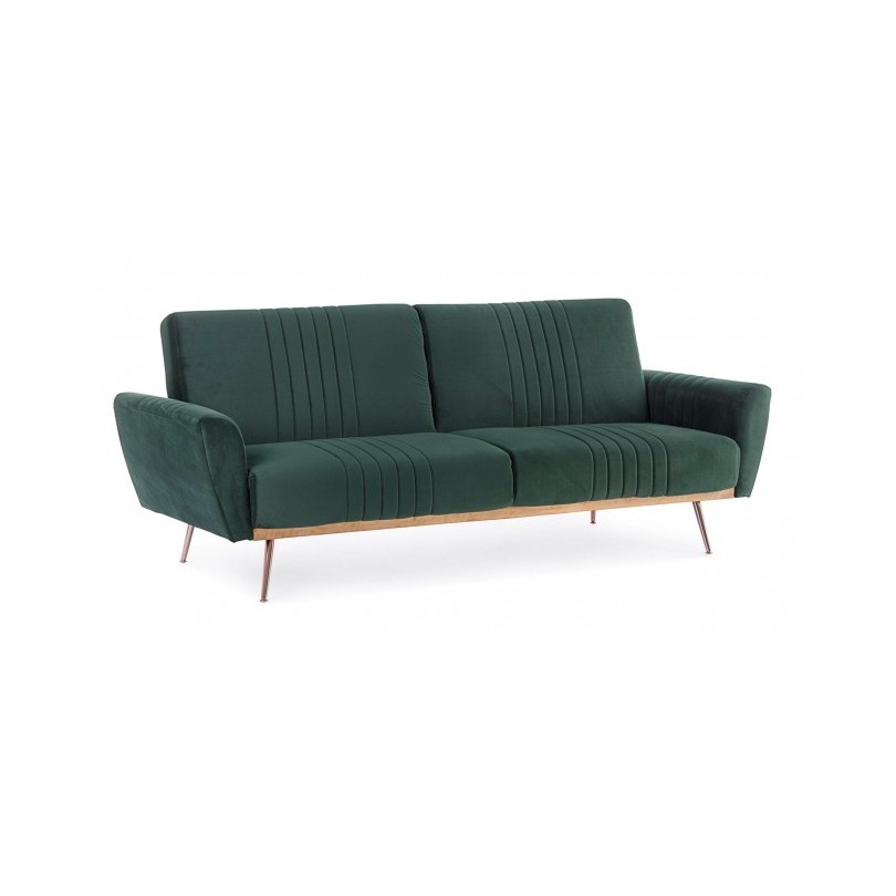 JOHNNY DARK GREEN VELVET SOFA BED