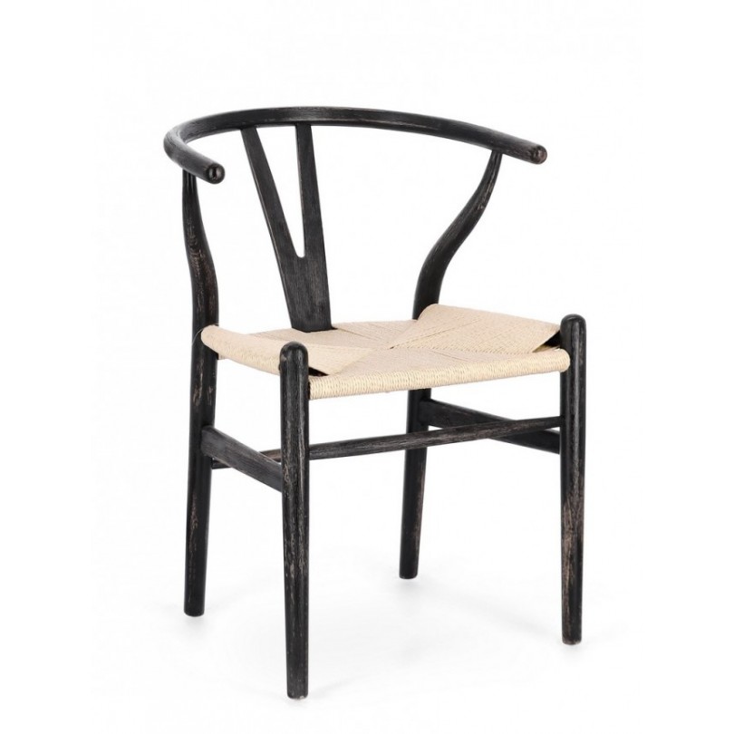 ARTEMIA CHAIR BLACK/NATURAL