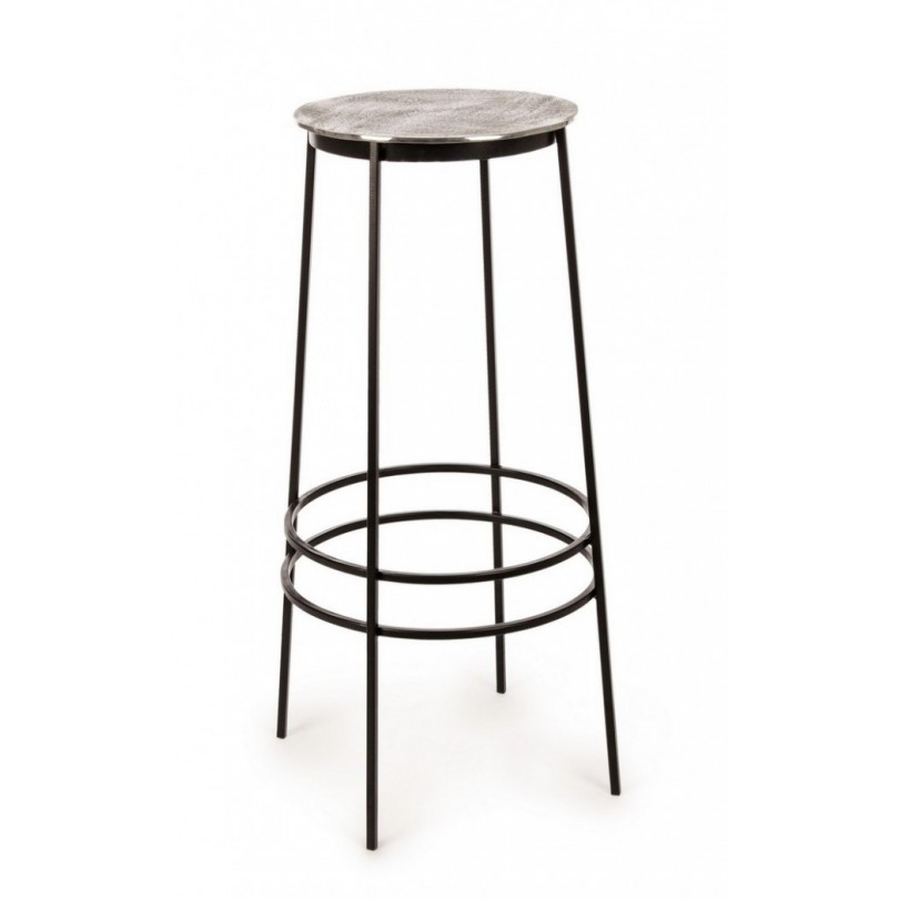 TABOURET DE BAR AMIRA NICKEL H77